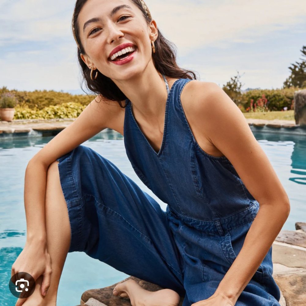 Amour Vert Gisela Chambray Jumpsuit